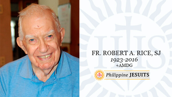 Fr. Robert A. Rice, SJ (1923-2016) | Philippine Jesuits