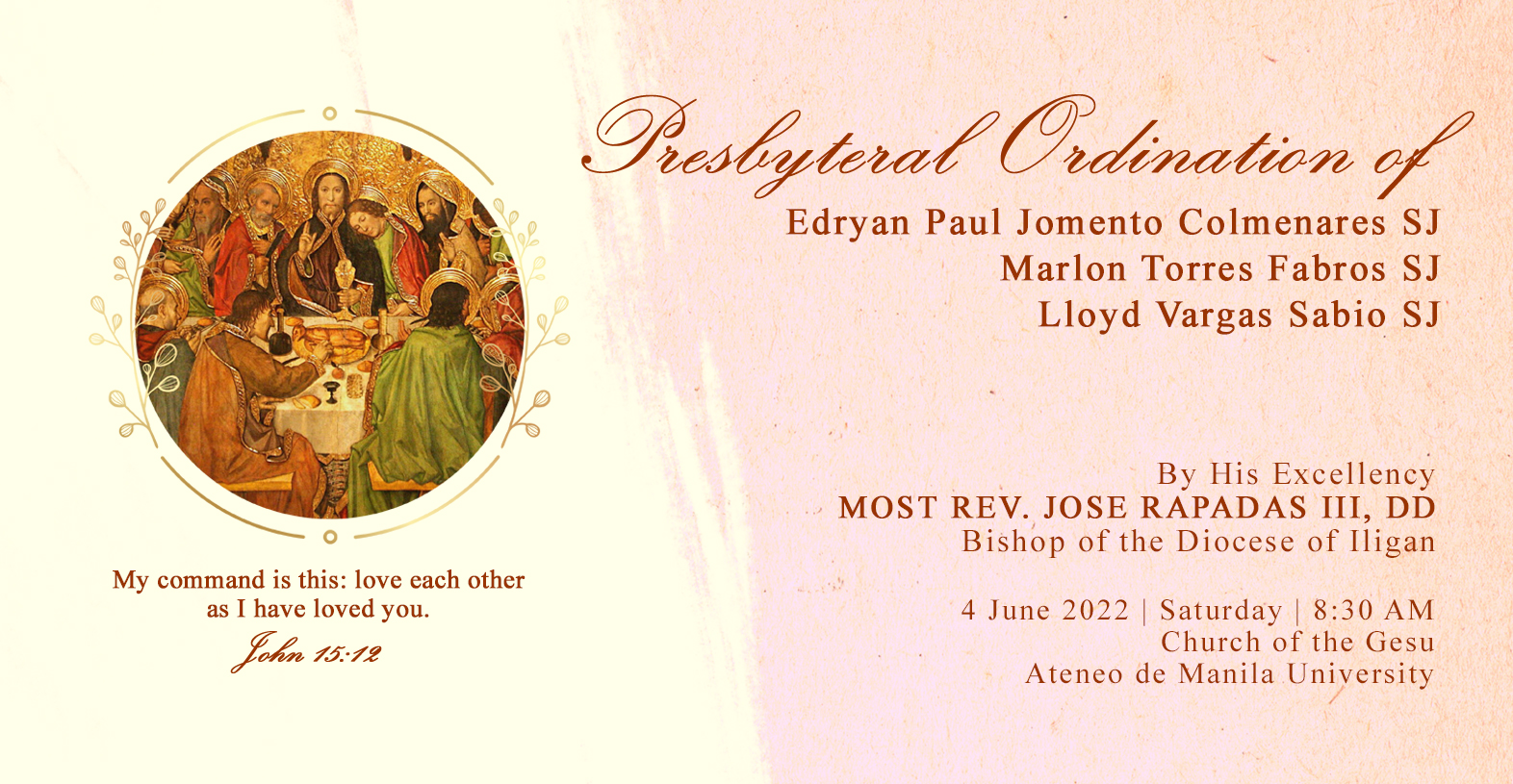 3 PH Jesuits To Be Ordained To The Priesthood Philippine Jesuits